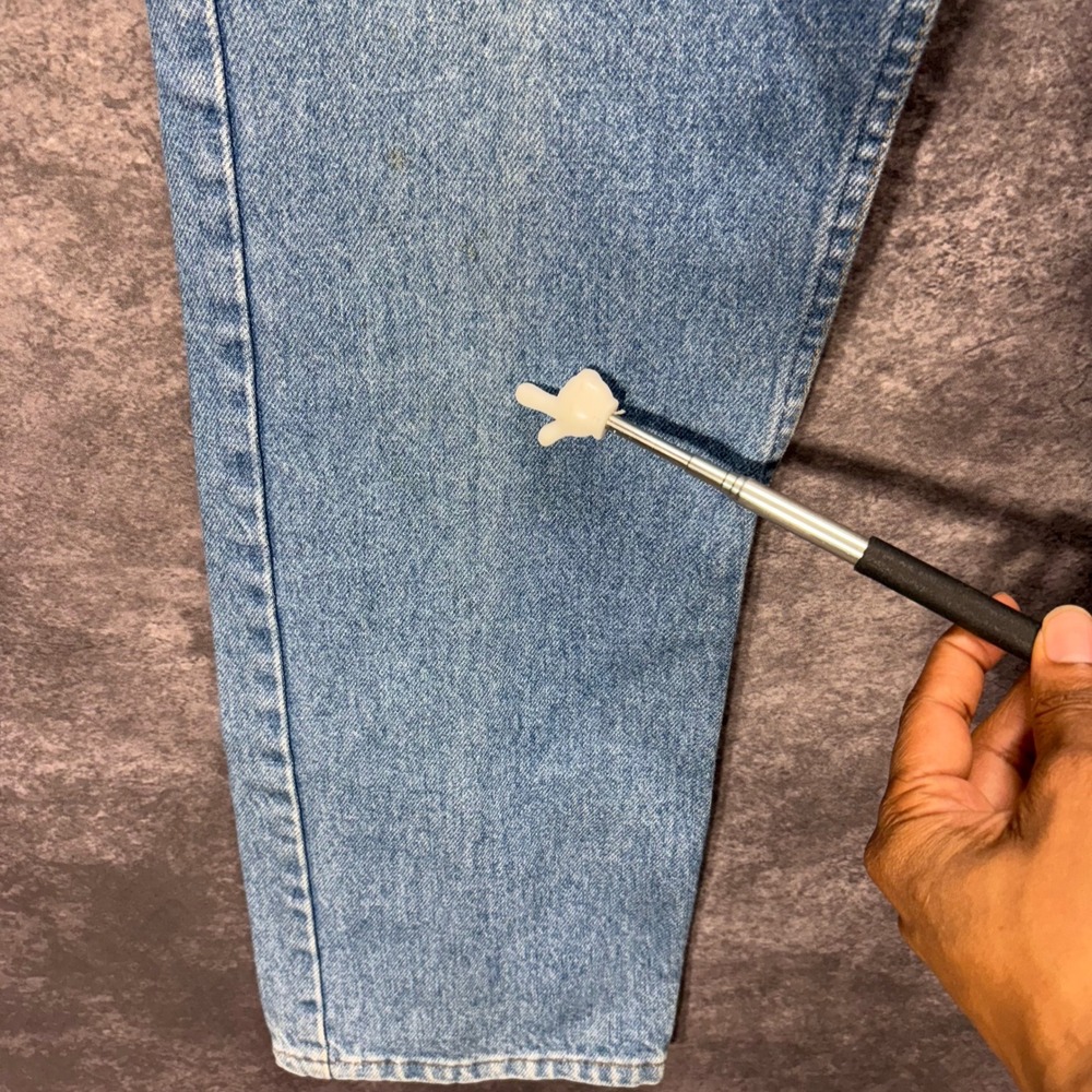 Vintage 80s Levis 505 Straight Leg Jeans Mens Size 33x30 Sun Faded Bleached - Picture 10 of 16